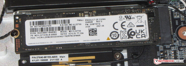 SSD NVMe secundaria de 2 TB para un total de 3 TB de almacenamiento
