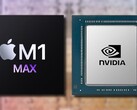 La Apple M1 Max puede seguir fácilmente el ritmo de la GPU Nvidia GeForce RTX 3080 Laptop en los benchmarks sintéticos. (Fuente de la imagen: Apple/Nvidia - editado)