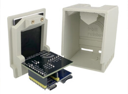 El pico-mac-nano utiliza una placa WaveShare Pico Zero montada dentro de una carcasa impresa en 3D para ejecutar el emulador del Mac Classic pico-mac. (Fuente de la imagen: Nick Gillard)