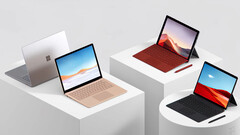 Se espera que el Surface Pro 9 y el Surface Laptop 5 se parezcan a sus predecesores, en la imagen. (Fuente de la imagen: Microsoft)