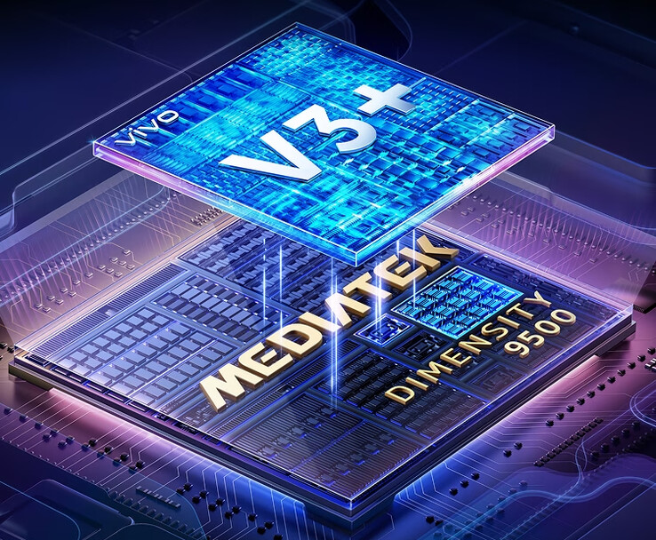 Los Vivo X300 y X300 Pro combinan el chipset Dimensity 9500 de MediaTek con un chipset de imagen V3+ propio de Vivo. (Fuente de la imagen: Vivo)