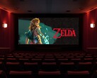La película de Zelda se proyecta en un cine (Fuente de la imagen: Nintendo of America con ediciones)
