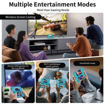 La transmisión local de partidas es posible a través de WiFi. (Fuente de la imagen: Anbernic)