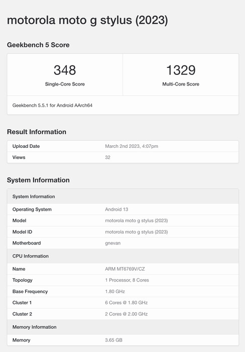 (Fuente de la imagen: Geekbench)