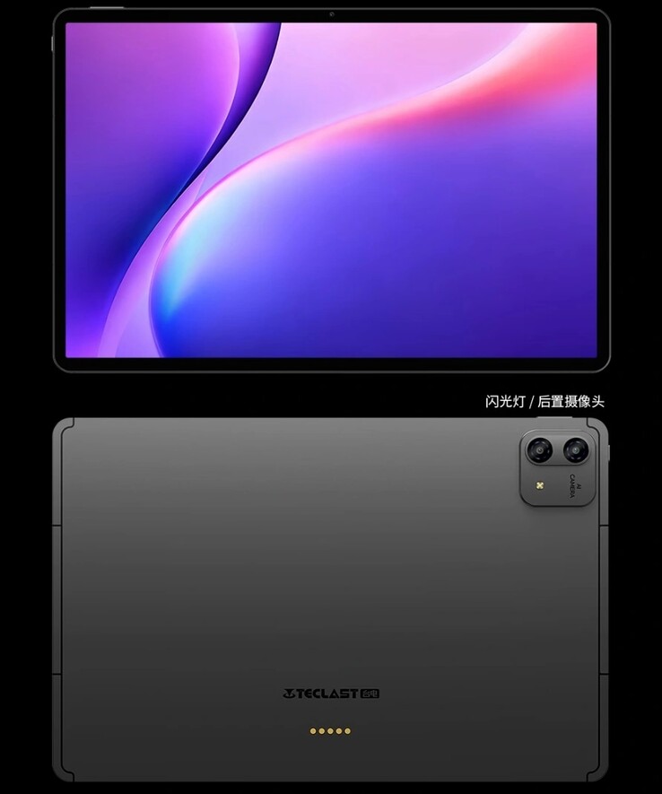 La tableta Teclast T70 Pro presenta un diseño minimalista y sin adornos.