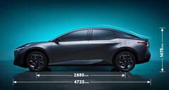 La berlina eléctrica bZ3 podría sufrir transformaciones en sus prestaciones (imagen: Toyota)