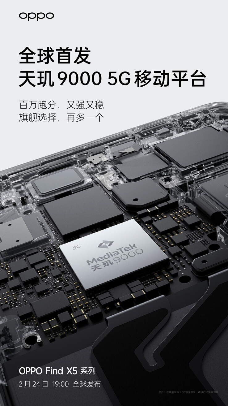 OPPO acaba de mostrar sus variantes del Find X5 en cuanto a sus procesadores. (Fuente: OPPO vía Weibo)