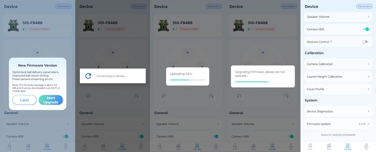 Actualización de firmware.