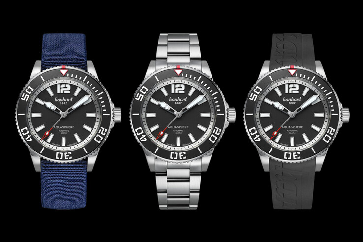 El reloj de buceo está disponible con tres opciones de correa