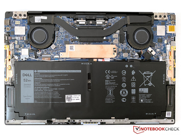 El interior del Dell XPS 13