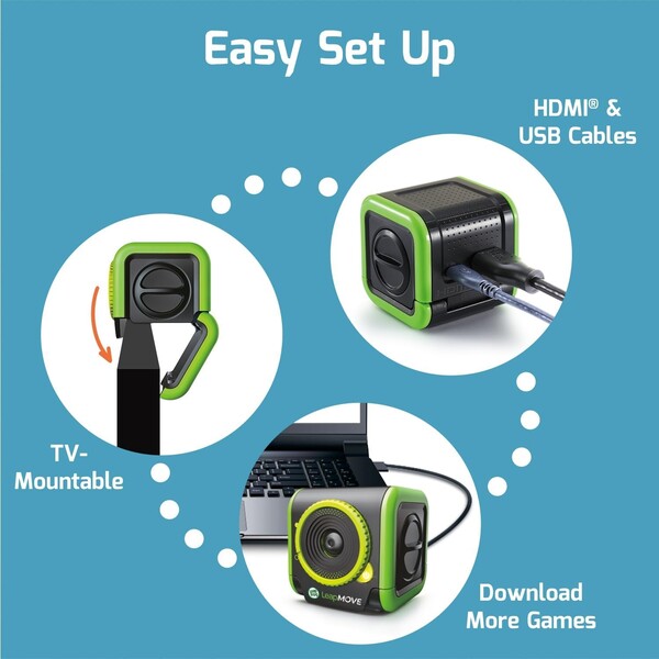 El LeapMove es fácil de configurar y no requiere conexión a Internet. (Fuente de la imagen: LeapFrog)