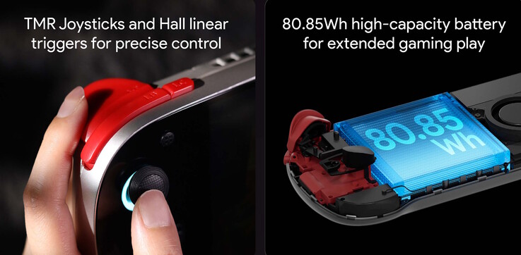 El dispositivo portátil cuenta con una batería de 80,85 Wh, mientras que el puerto USB Tipo-C también admite salida de vídeo