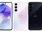 El Galaxy A55 se ha filtrado hasta ahora en tres colores. (Fuente de la imagen: Android Headlines)