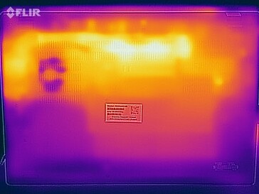 Imagen térmica bajo carga - lado inferior