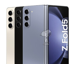 El Galaxy Z Fold5 estará disponible en general en tres colores de lanzamiento. (Fuente de la imagen: @_snoopytech_)