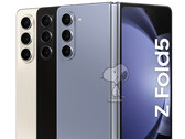 El Galaxy Z Fold5 estará disponible en general en tres colores de lanzamiento. (Fuente de la imagen: @_snoopytech_)