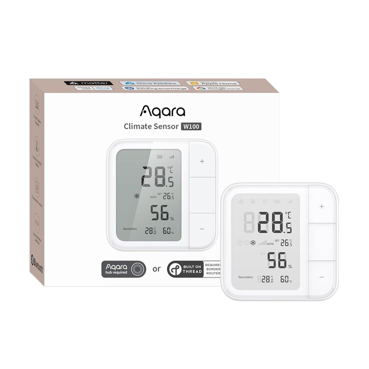 El sensor climático W100 de Aqara. (Fuente de la imagen: Aqara)
