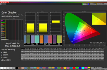Colores (perfil: Normal, temperatura de color: Frío, espacio de color de destino: sRGB)