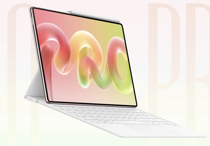 El MatePad Pro con accesorios de teclado y lápiz óptico.