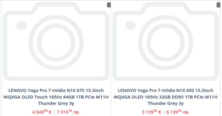 Una filtración de un minorista ya revela dos modelos Nvidia N1X y precios elevados para un Lenovo Yoga Pro 7
