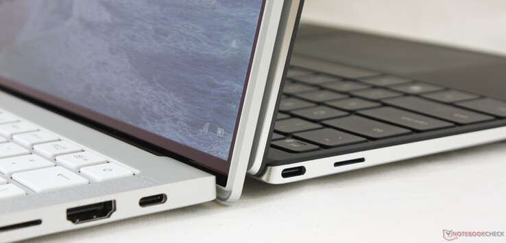 Izquierda: Razer Book 13, derecha: Dell XPS 13 9310 Izquierda: Razer Book 13, derecha: Dell XPS 13 9310
