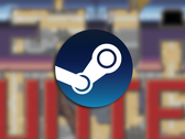Una captura de pantalla del tráiler del juego con el logotipo de Steam superpuesto.