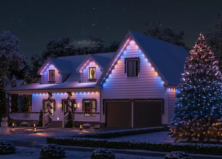 Las luces de exterior permanentes Philips Hue. (Fuente de la imagen: Philips Hue)