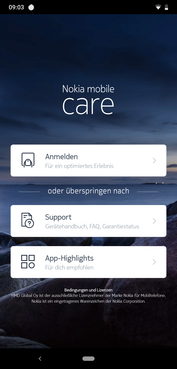 Aplicación Nokia Mobile Care