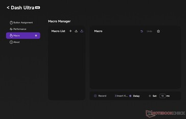 La sección de macros