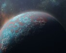 Ilustración de un artista que muestra un exoplaneta.
