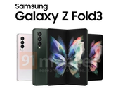 Un nuevo render del Z Fold3. (Fuente: 91Mobiles)
