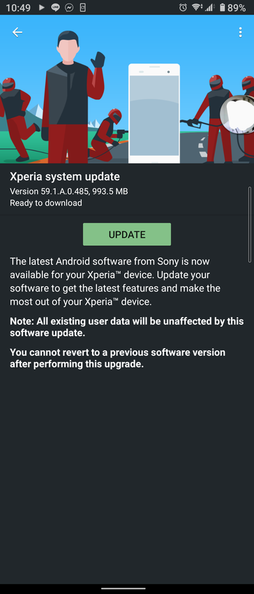 Actualización del Sony Xperia 10 II Android 11 (Imagen vía XDA Developers)