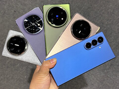 La actual cosecha de smartphones plegables tipo libro, incluidos los recientes X Fold5, Find N5 y Galaxy Z Fold7, de izquierda a derecha. (Fuente de la imagen: valoración de Xiaobai)