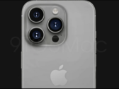 Un render de cómo podría ser el rumoreado iPhone 15 Pro 'Titan Gray'. (Fuente: 9to5Mac)