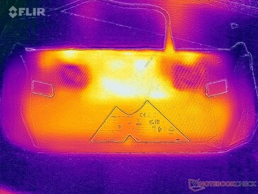 Prueba de esfuerzo de temperaturas superficiales (trasera)