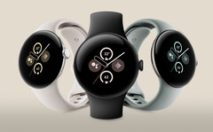 El Pixel Watch 2 en tres de sus cuatro combinaciones de colores. (Fuente de la imagen: @evleaks)