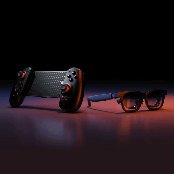 El controlador móvil Abxylute S9V Tipo-C para gafas Viture cuenta con un puerto USB-C dedicado para las gafas Viture.