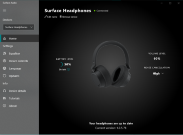 The Surface Audio app contains plenty of options.