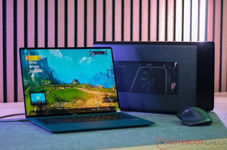 El MateBook X Pro 2023 con Razer Core X y GeForce RTX 3060 Ti