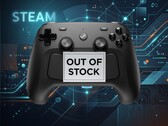 Steam Controller mostrado con el cartel de agotado