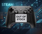 Steam Controller mostrado con el cartel de agotado