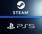 Se muestra un banner con los logotipos de Steam y PS5 (Fuente de la imagen: Steam, Sony PlayStation con ediciones)
