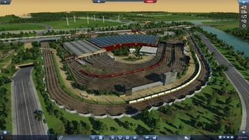 En la imagen: una captura de pantalla del juego «Transport Fever».