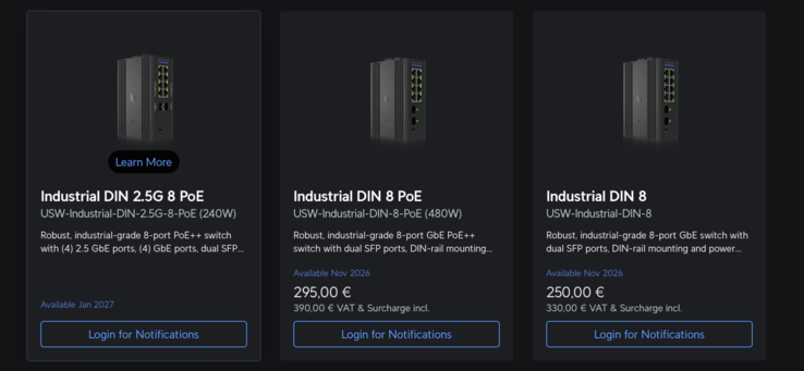 Gama de switches U7 USW.