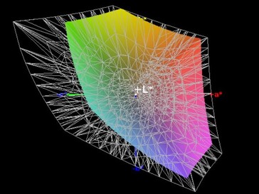 Cobertura del espacio de color (AdobeRGB) - 63%