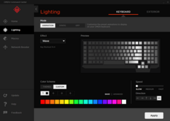 Omen Command Center: ajustes iluminación RGB