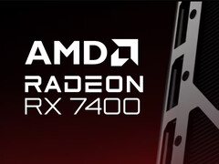 AMD ha confirmado la marca Radeon RX 7400 en lugar de una imagen real del producto. (Fuente de la imagen: AMD - editado)