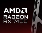 AMD ha confirmado la marca Radeon RX 7400 en lugar de una imagen real del producto. (Fuente de la imagen: AMD - editado)