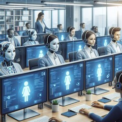 Los robots maliciosos atacan cada vez más los centros de llamadas de atención al cliente. (Fuente de la imagen: MS Bing/DALL-E 3)