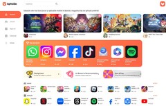 Tienda de aplicaciones Aptoide en la web (Fuente: Propia)